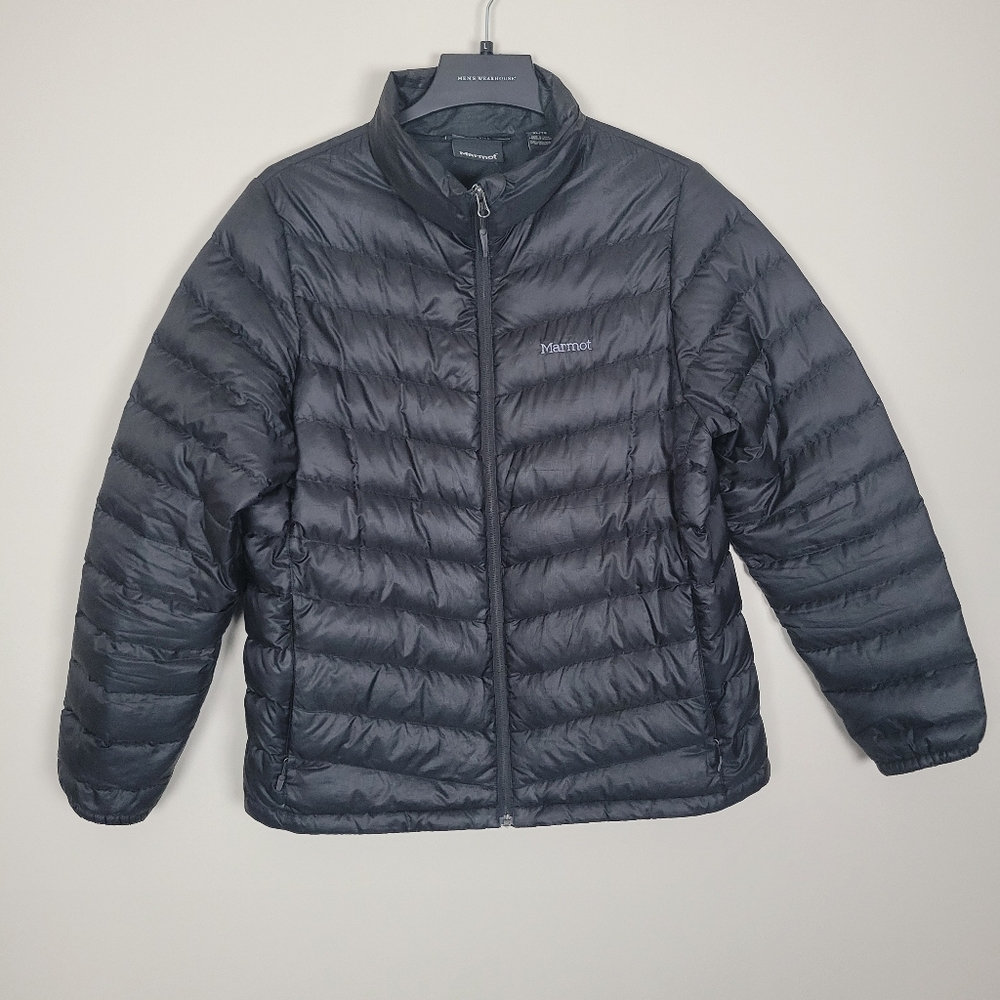 Marmot 700 Fill Duck Down Jacket Winter Feather Coat Puffer Womens XL Black